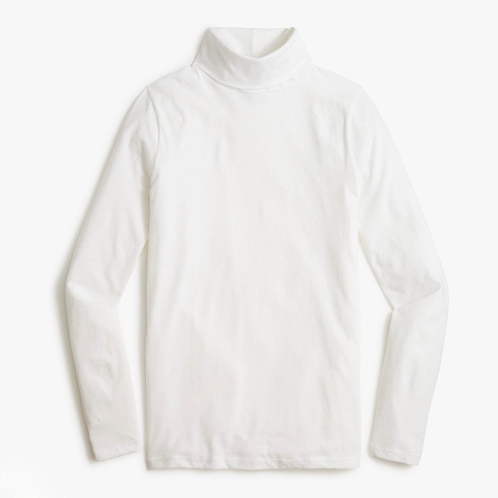 J. Crew Factory White Tissue turtleneck • size small • NWT •. BB748